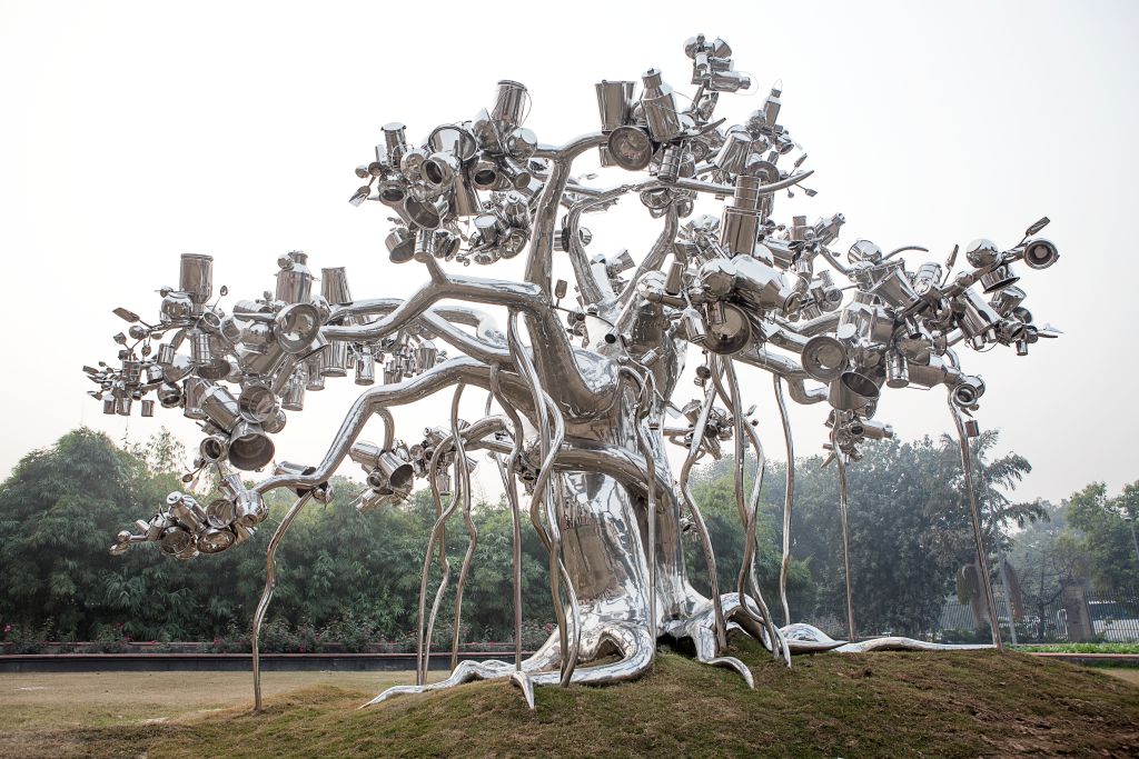 Subodh Gupta: The Stainless Shine - The Yellow Sparrow